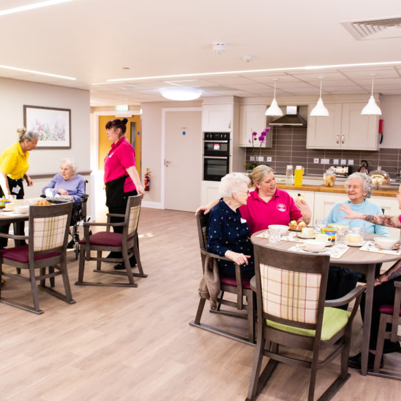 lighting within a care home