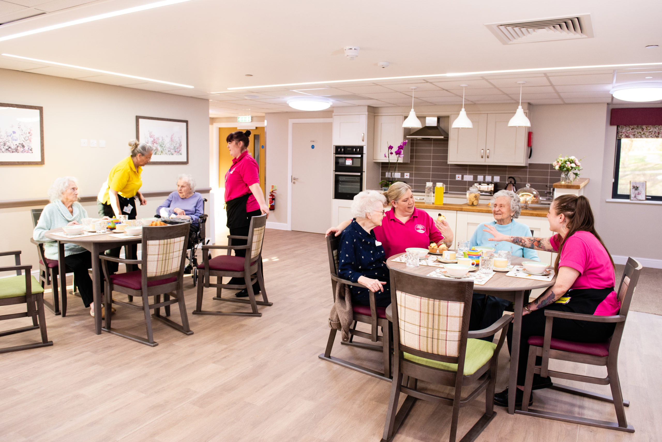 lighting within a care home