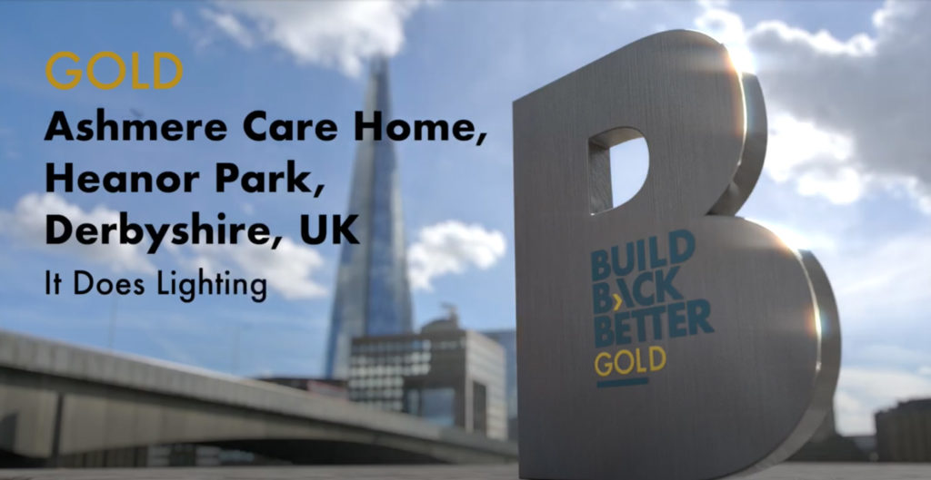Ashmere Care Home Scheme Wins Build Back Better GOLD!